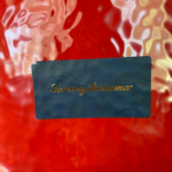 Tommy Bahama 100%Melamine Dark Red Serving Tray, New - Picture 2 of 3